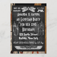 Chalkboard Egyptian Themed Party