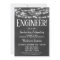 Chalkboard Engineer Graduation Party Invitation