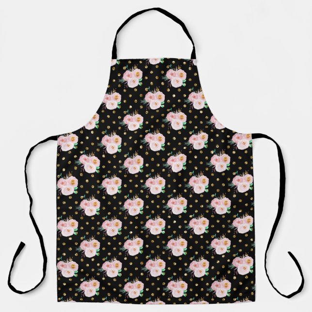 Chalkboard Floral Apron (Front)