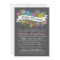 Chalkboard Floral Banner Baby Shower Invitation