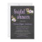 Chalkboard Floral Bridal Shower Invitations