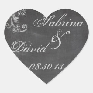 Chalkboard Floral Envelope Seal