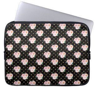 Chalkboard Floral Laptop Sleeve