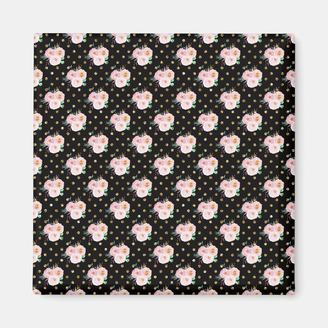 Chalkboard Floral Magnet (Front)