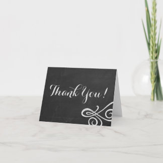 Chalkboard Folded Thank You Card