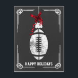 chalkboard football player Christmas Cards<br><div class="desc">chalkboard football ornament Holiday Greeting Cards by interest. Professional holiday cards are industry specific holiday greetings cards. These occupation specific holiday cards will add a touch of uniqueness to your Holiday greetings</div>