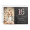 Chalkboard Girls Floral 16th Birthday Party Invite
