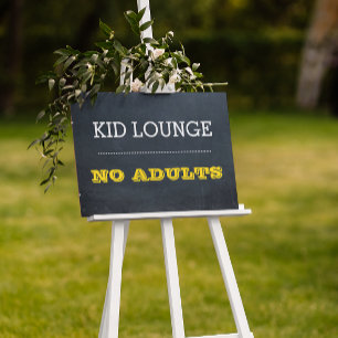 Chalkboard Gold Event Sign