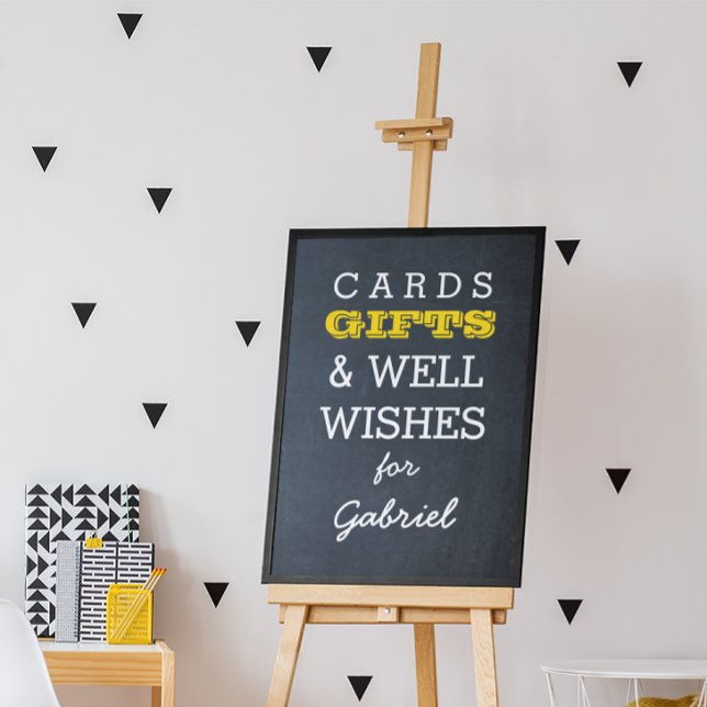 Chalkboard Gold Gift Table Sign (Creator Uploaded)