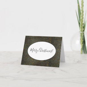 Chalkboard Gold Silver Stars Constellation Sky Note Card