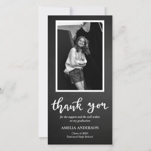 Chalkboard Graduate Thank You Script Card