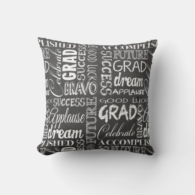Chalkboard Graduation Cushion (Front)