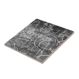 Chalkboard Graffiti 001 Ceramic Tile