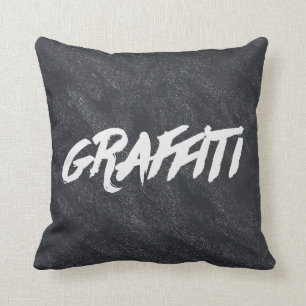 Chalkboard Graffiti Cushion