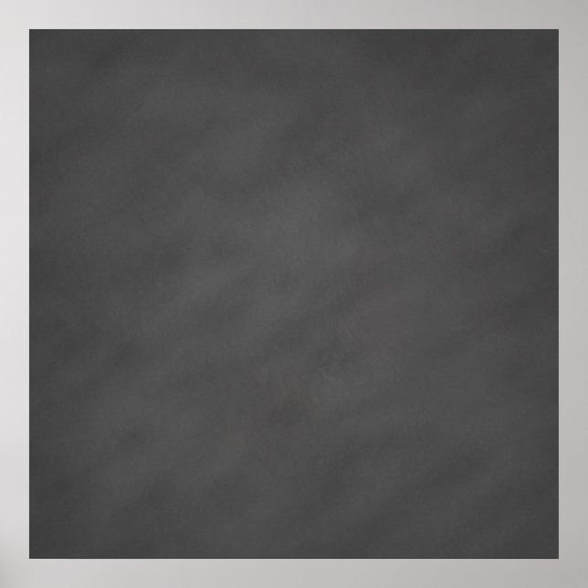 Chalkboard Gray Background Grey Chalk Board Black Poster (Front)
