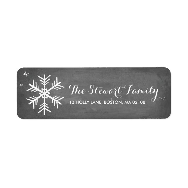 Chalkboard Greetings Collection Return Address Label (Front)