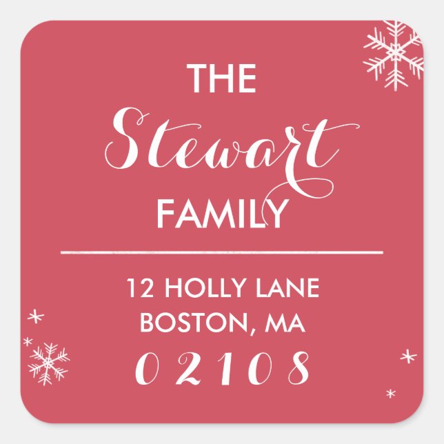 Chalkboard Greetings Collection Square Sticker (Front)