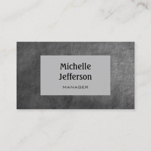 Chalkboard Grey Pattern Trendy Business Card