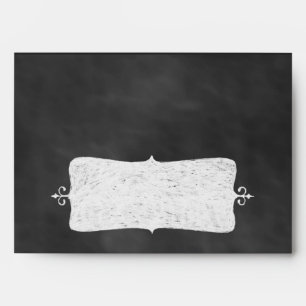 Chalkboard Halloween Invitation Envelope. Envelopes