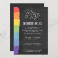 Chalkboard Heart Doodle With Pride Detail Wedding