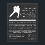 Chalkboard, Hockey Camp Advertising Flyer<br><div class="desc">Chalkboard,  Hockey Camp Advertising Flyers By The Business Card Store.</div>