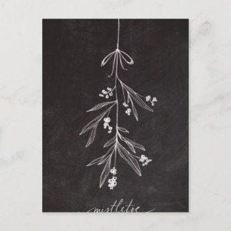 Chalkboard Holiday Mistletoe - Christmas
