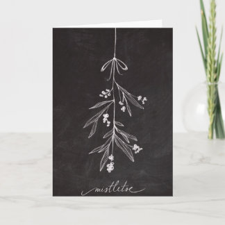 Chalkboard Holiday Mistletoe - Christmas
