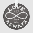 Chalkboard Infinity Love Wedding Date and Names