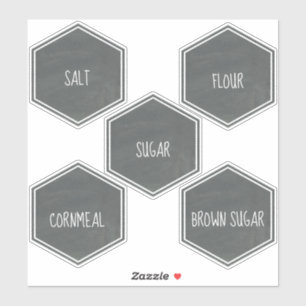 Chalkboard Inspired Kitchen Canister Label