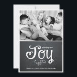 Chalkboard Joy Holiday Photo Cards<br><div class="desc">Celebrate the season with this modern and stylish holiday card from Berry Berry Sweet.</div>