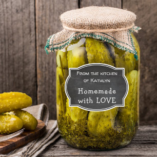 Chalkboard kitchen of NAME Homemade with LOVE