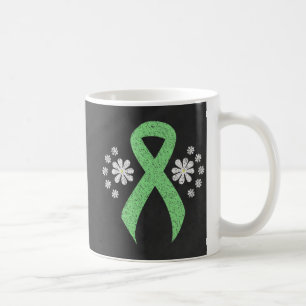 Chalkboard Light Green Ribbon Coffee Mug
