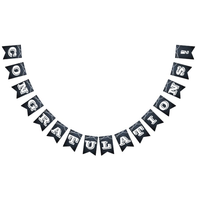 Chalkboard Lights White All Ocassion Custom Banner (All)