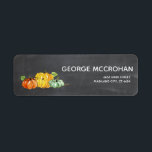 Chalkboard Little Pumpkin Halloween Return Address Label<br><div class="desc">Chalkboard Little Pumpkin Return Address label. For further customisation,  please click the "Customise it" button and use our design tool to modify this template.</div>