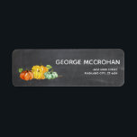 Chalkboard Little Pumpkin Halloween Return Address Return Address Label<br><div class="desc">Chalkboard Little Pumpkin Return Address label. For further customisation,  please click the "Customise it" button and use our design tool to modify this template.</div>