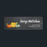 Chalkboard Little Pumpkin Halloween Return Address Return Address Label<br><div class="desc">Chalkboard Little Pumpkin Return Address label. For further customisation,  please click the "Customise it" button and use our design tool to modify this template.</div>