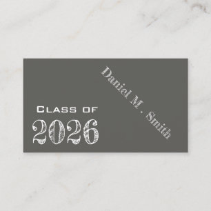 Chalkboard look  2026  -  graduation name card