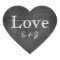 Chalkboard Love Monogram Heart Envelope Seals