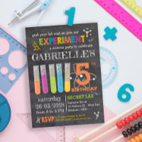 Chalkboard Mad Science Party Birthday