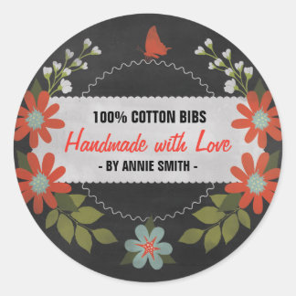 Chalkboard Made with Love, Gift Labels