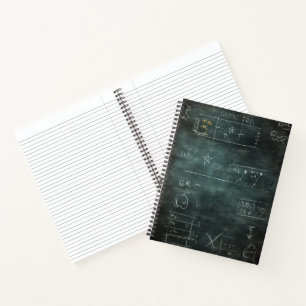 Chalkboard Math Doodles Notebook