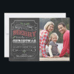 Chalkboard Merry Christmas - photo card<br><div class="desc">7x5 Chalkboard Merry Christmas - photo card. Customisable. Part of a Christmas collection.</div>