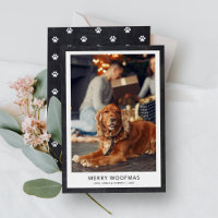 Chalkboard Modern Minimal Merry Woofmas