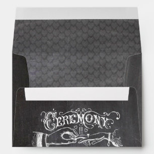 Chalkboard Modern Vintage Wedding Envelopes