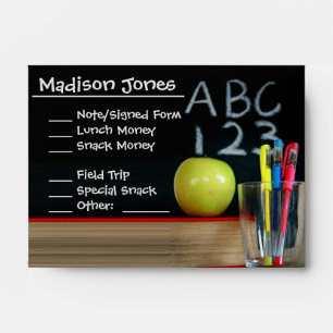 Chalkboard Money Envelope for Students