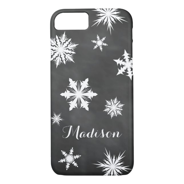 Chalkboard Monogram iPhone 7 Case (Back)