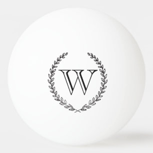 Chalkboard Monogram Ping Pong Ball
