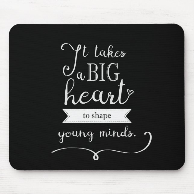 "Chalkboard" Mousepad with a Quote for Teachers (Front)