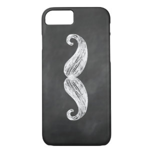 Chalkboard Moustache iPhone 7 Case