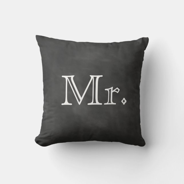 Chalkboard Mr. Pillow (Front)
